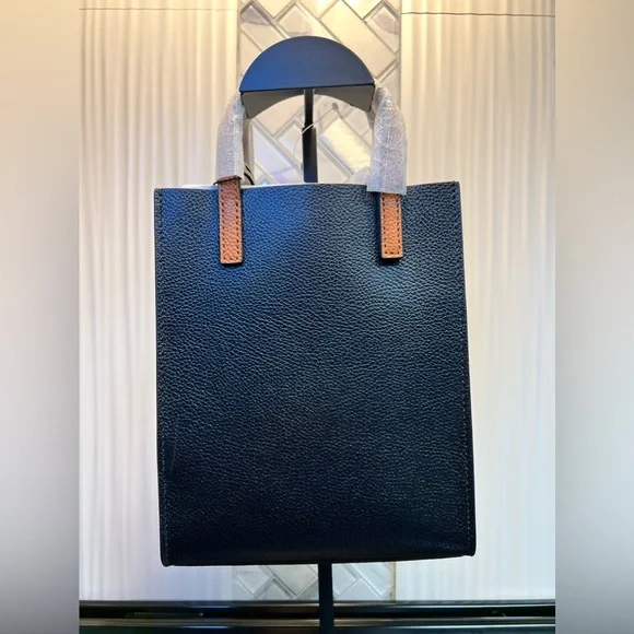 MARC JACOBS Tri-Color Leather MICRO Tote Handbag with Shoulder Strap - Picture 2 of 7